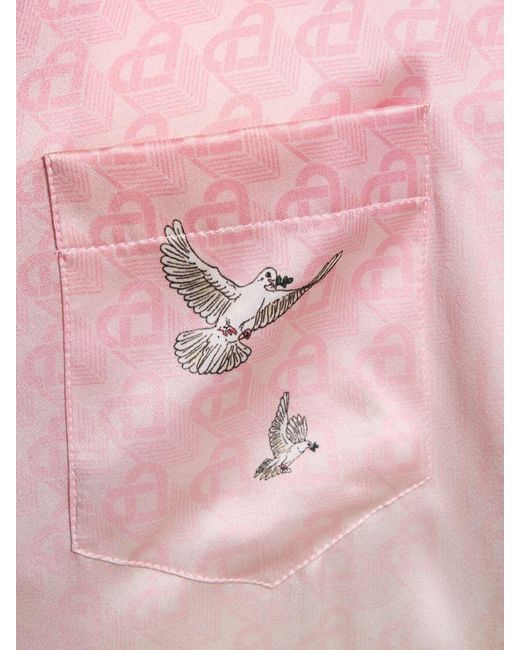 Casablancabrand Hemd Aus Seidentwill "morning City View" in Pink für Herren