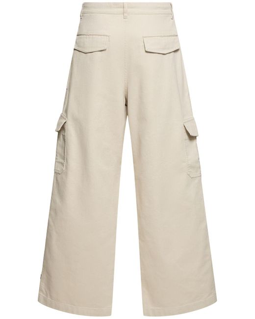 Acne Natural Patson Cotton Blend Twill Cargo Pants for men