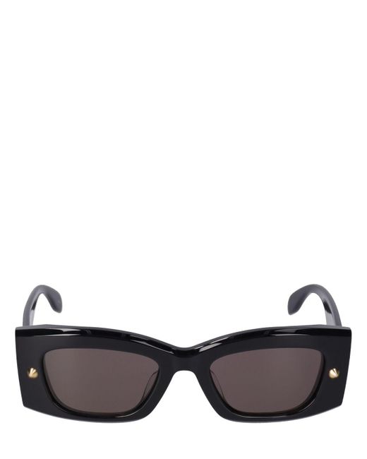 Alexander McQueen Black Sonnenbrille Aus Acetat "am0426s"