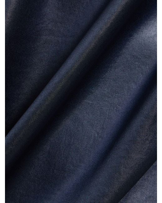 メンズ Nanushka サテンボクシーtシャツ Blue