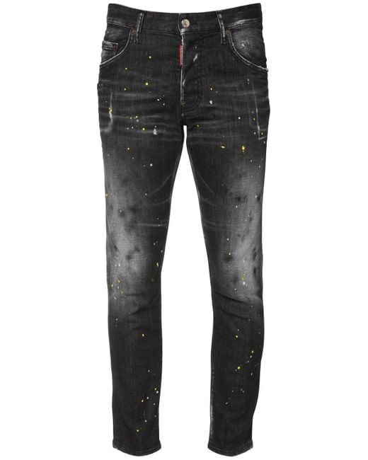 Jeans Skater "ibrahimovic Icon" In Denim 16cm di DSquared² in Black da Uomo