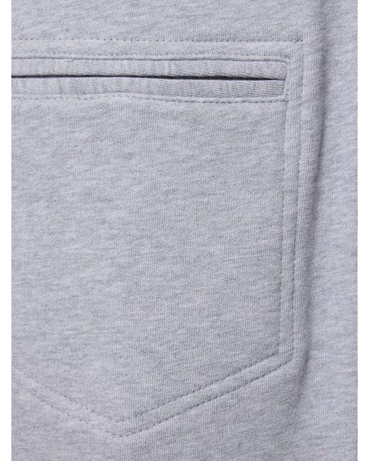Pantalones de felpa de algodón Brunello Cucinelli de hombre de color Gray