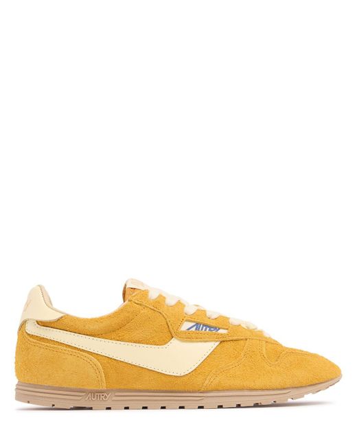 Autry Yellow Windspin Low Sneakers