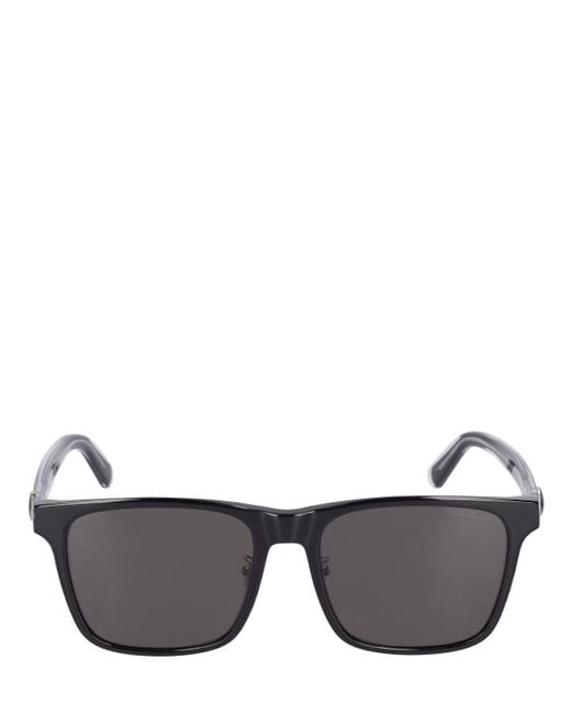Moncler Gray Squared Acetate Sunglasses for men