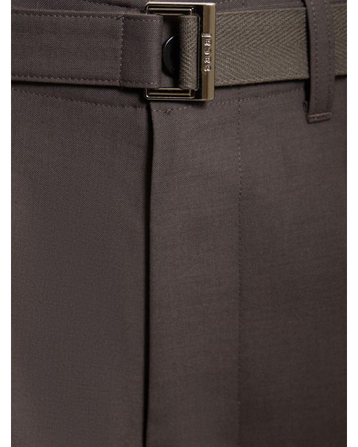 Sacai Brown Tailored Suiting Pants for men