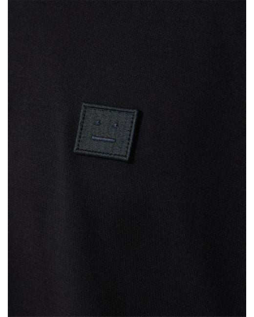 Acne T-shirt Aus Baumwolle Mit Patch "nace" in Black für Herren