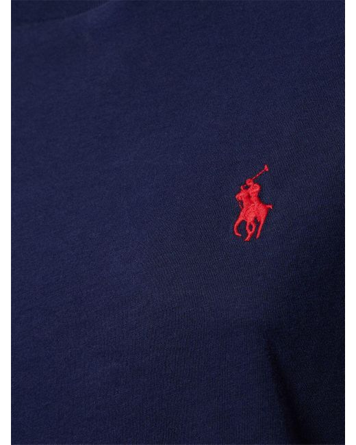 Polo Ralph Lauren Blue Logo Cotton Jersey T-shirt