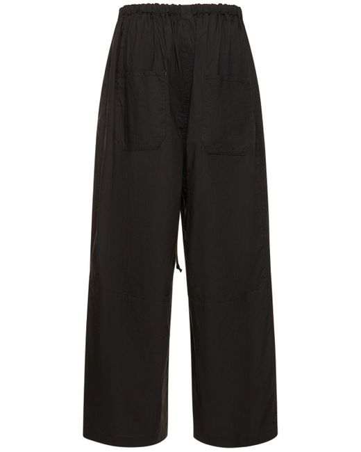 Pantaloni larghi in denim di Yohji Yamamoto in Black