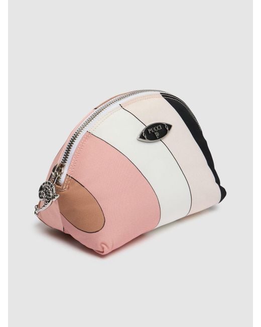 Emilio Pucci Pink Small Nylon Cosmetic Bag