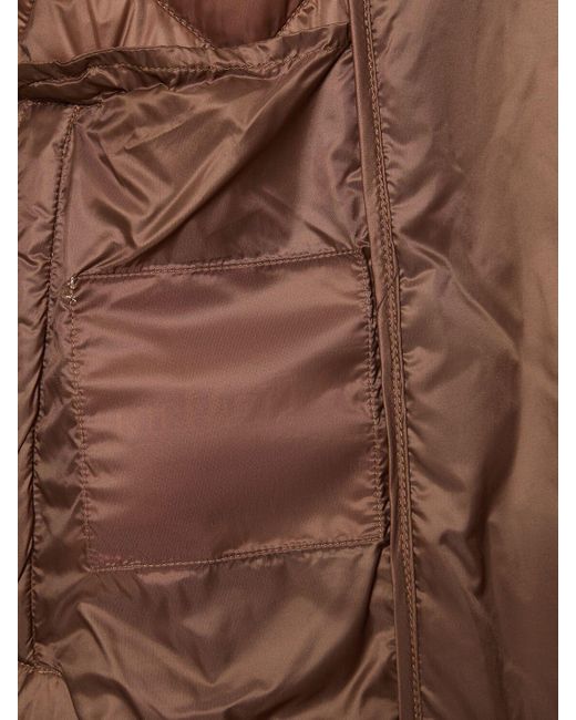 Max Mara Brown The Cube Csoft Quilted Down Jacket