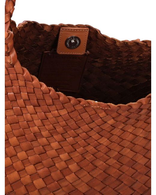 Dragon Diffusion Santa Rosa Handwoven Leather Tote Bag in Brown Lyst