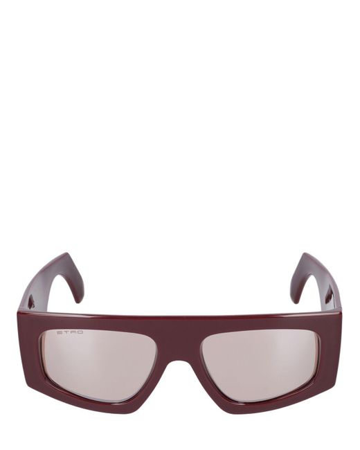 Etro Brown Screen Squared Sunglasses