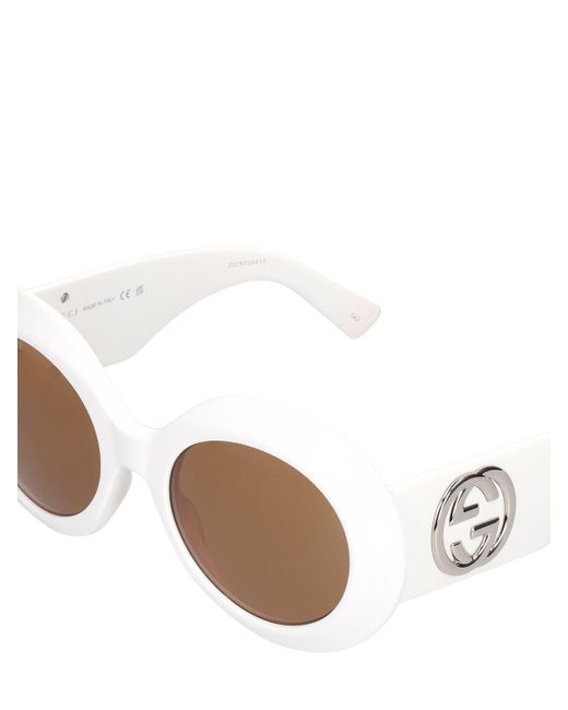 Gucci White Sonnenbrille Aus Acetat "gg1647s"