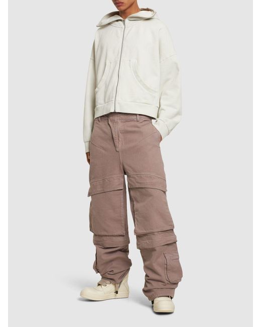 Pantalon cargo rigide en coton Entire studios pour homme en coloris Brown