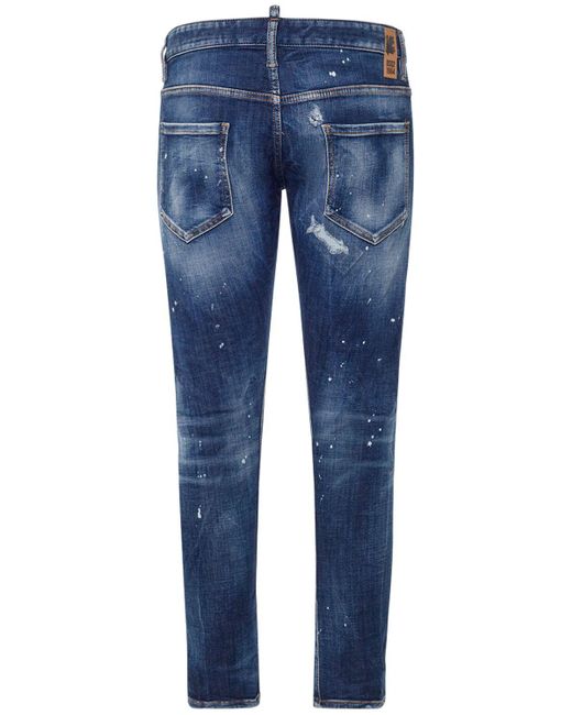 Jeans sexy twist de denim de algodón DSquared² de hombre de color Blue