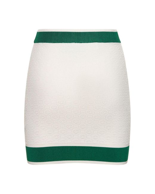Casablancabrand Green Knit Mini Skirt