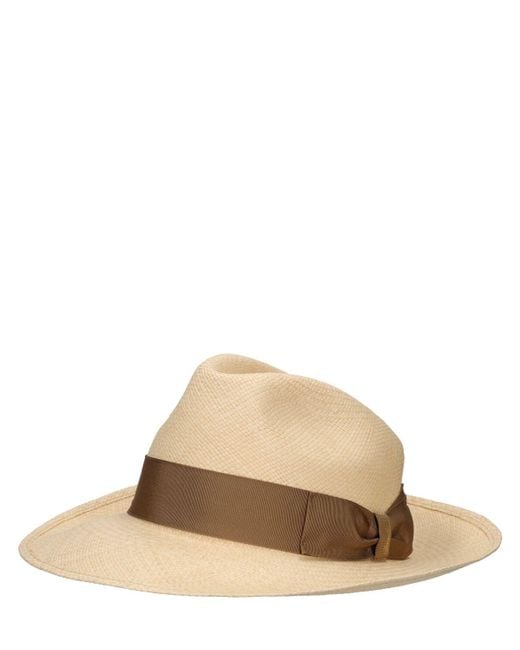 Borsalino Natural Amedeo 7.5Cm Brim Straw Panama Hat for men