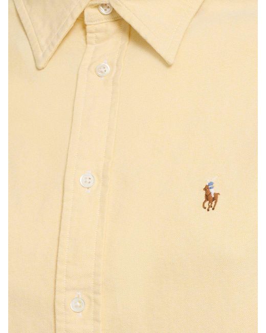 Polo Ralph Lauren Natural Long Sleeve Buttoned Cotton Shirt