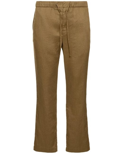Pantalones chino de lino y algodón Frescobol Carioca de hombre de color Natural