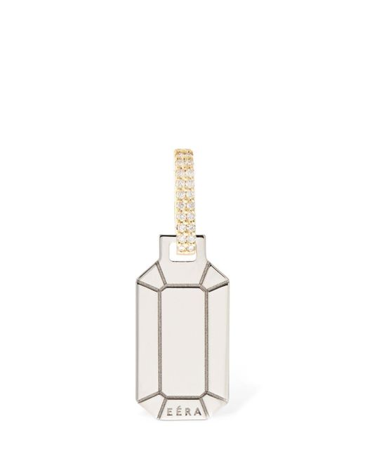 Eera White Lvr Excl. 18kt & Diamond Mono Earring