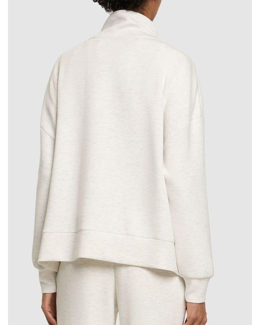 Suéter con cremallera Varley de color White