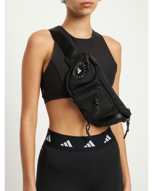Adidas By Stella McCartney Black Asmc Zip Bum Bag