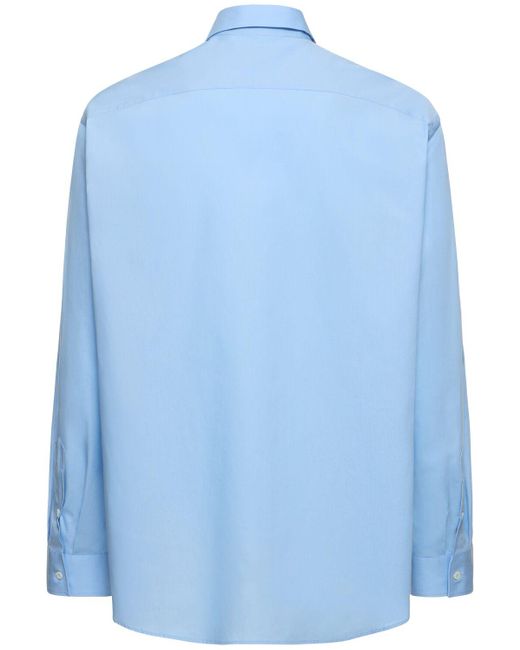 Bally Hemd Aus Baumwolle Mit Logo in Blue für Herren