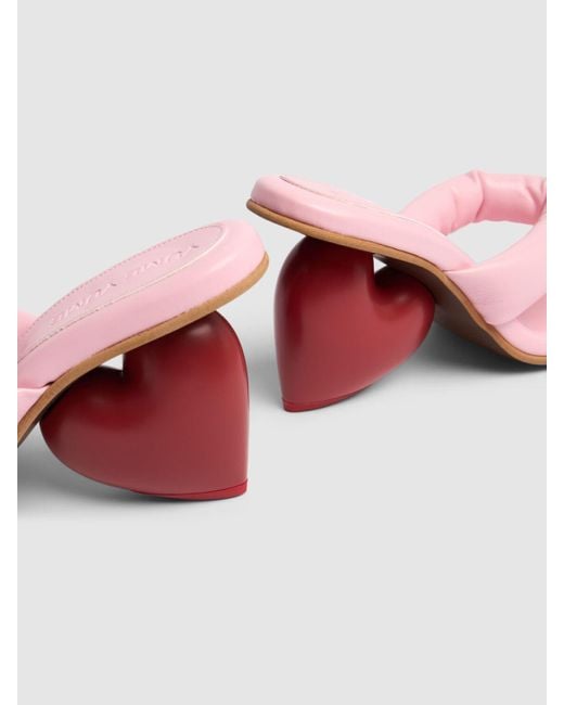 Sandalias de piel 80mm Yume Yume de color Pink