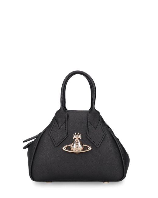 Vivienne Westwood Black Mini Yasmin Faux Leather Bag