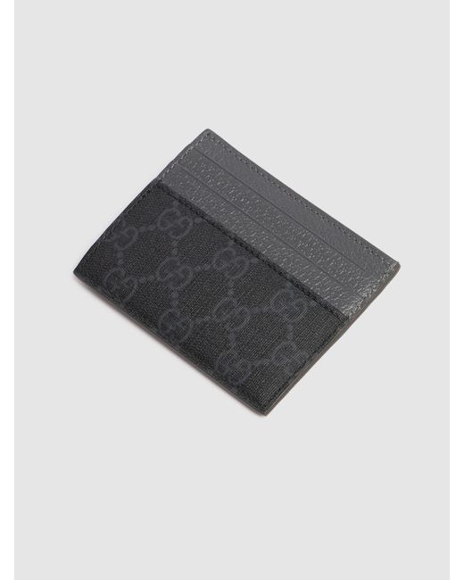 Gucci Bicolor Gg Card Case in Gray für Herren
