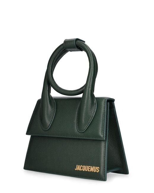 Jacquemus Le Chiquito Noeud ソフトグレインレザーバッグ Green