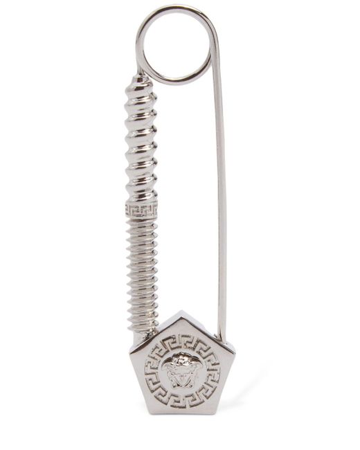 Versace White Brosche "safety Pin Medusa"