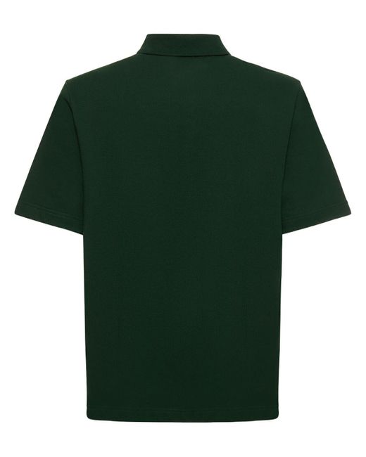 Polo en coton à logo Burberry pour homme en coloris Green