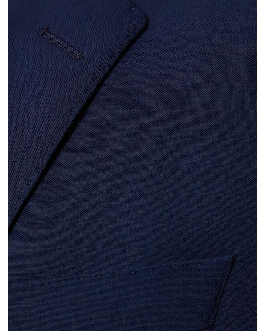 Completo slim fit h-huge in lana di Boss in Blue da Uomo