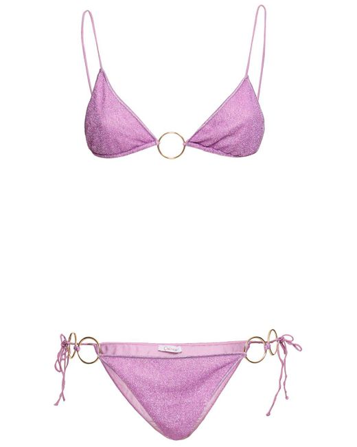 Oseree Purple Lumière Microkini Ring Bikini