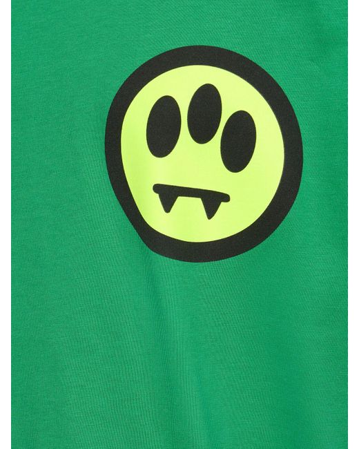 T-shirt en coton imprimé logo Barrow pour homme en coloris Green