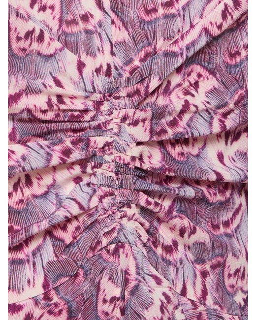 Isabel Marant Purple Minikleid Aus Seidenmischung "usmara"