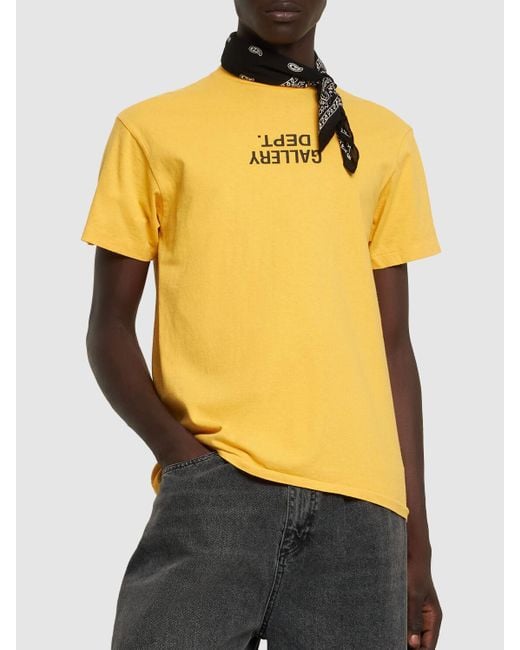 Camiseta con logo GALLERY DEPT. de hombre de color Yellow