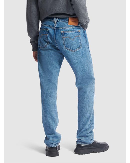 Versace Blue Cotton Denim Jeans for men