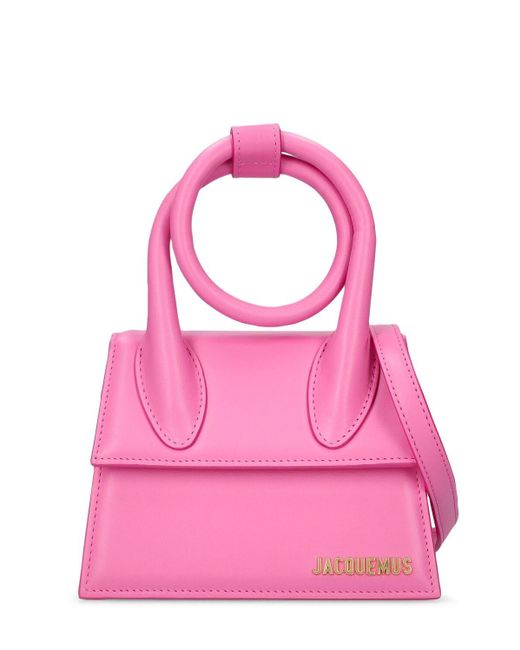 jacquemus pink le chiquito noeud bag