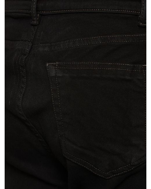 Jeans bootcut bias in denim di Rick Owens in Black