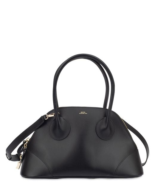 A.P.C. Black Schultertasche Aus Leder "emma"