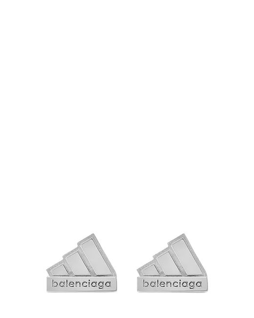 Balenciaga Adidas Sterling Earrings in White | Lyst