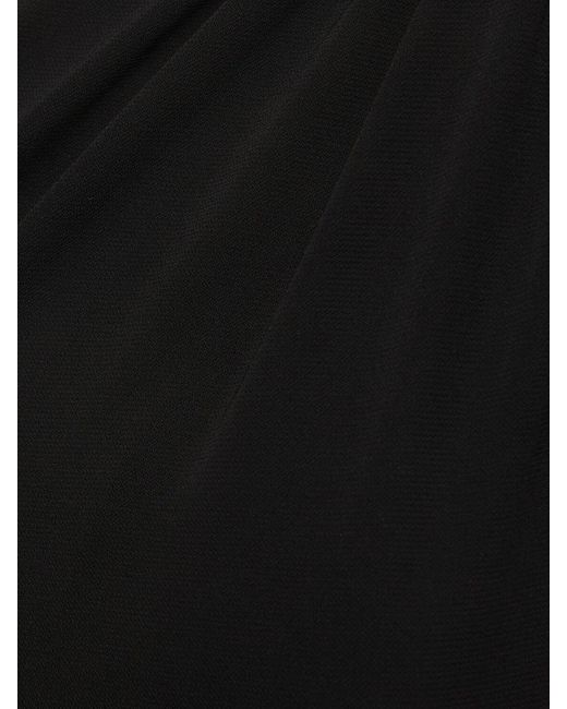 Michael Kors Black Matte Jersey One-shoulder Bodysuit
