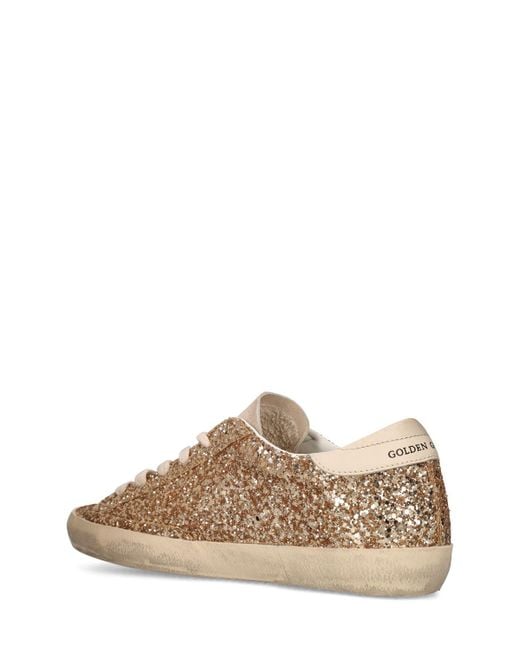Golden Goose Deluxe Brand Brown Lvr Exclusive Super-Star Glitter Sneaker