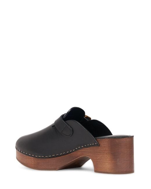Golden Goose Deluxe Brand Black 65Mm Leather Clogs