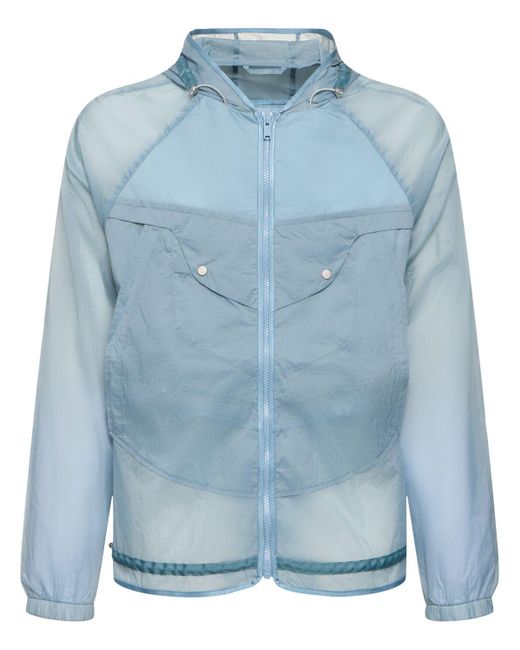 J.L-A.L Blue Effloresce Tech Blend Zip Jacket for men