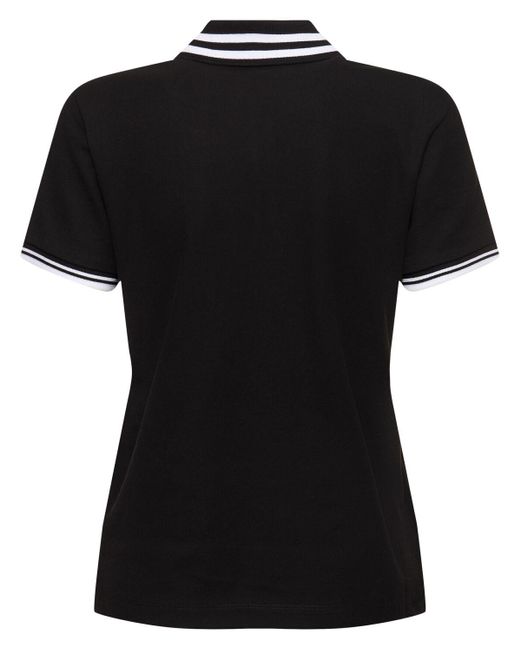 Moncler Black Cotton Polo T-shirt
