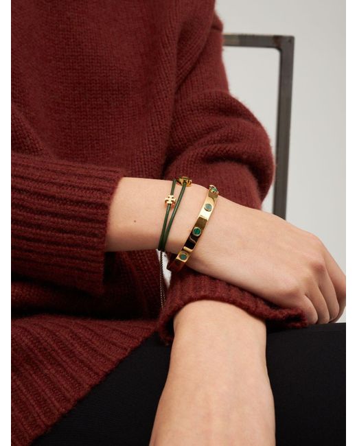 tory burch kira enamel slider bracelet