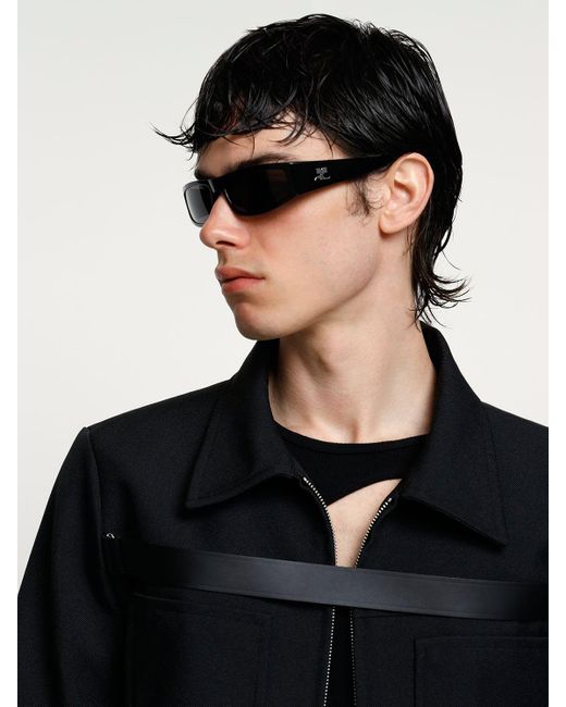 サングラス Scuba Sunglasses - Courreges - Acetate - Black Courrèges Scuba Sunglasses - Acetate - Black | THE LIST